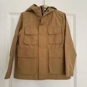 NEW Old Navy boys taupe tan hooded cargo style jacket parka coat size 5 years